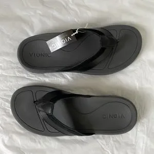 Vionic | Shoes | Vionic Dennis Leather Sandal Flip Flop 